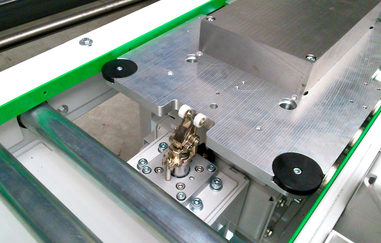 Rollenförderer mit pneumatischem Rollen-Stopper Rollenförderer rollen stopper